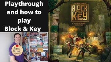 How to play and playthrough Block and Key board game spatial puzzle #Inside #up #amassgames #spiel