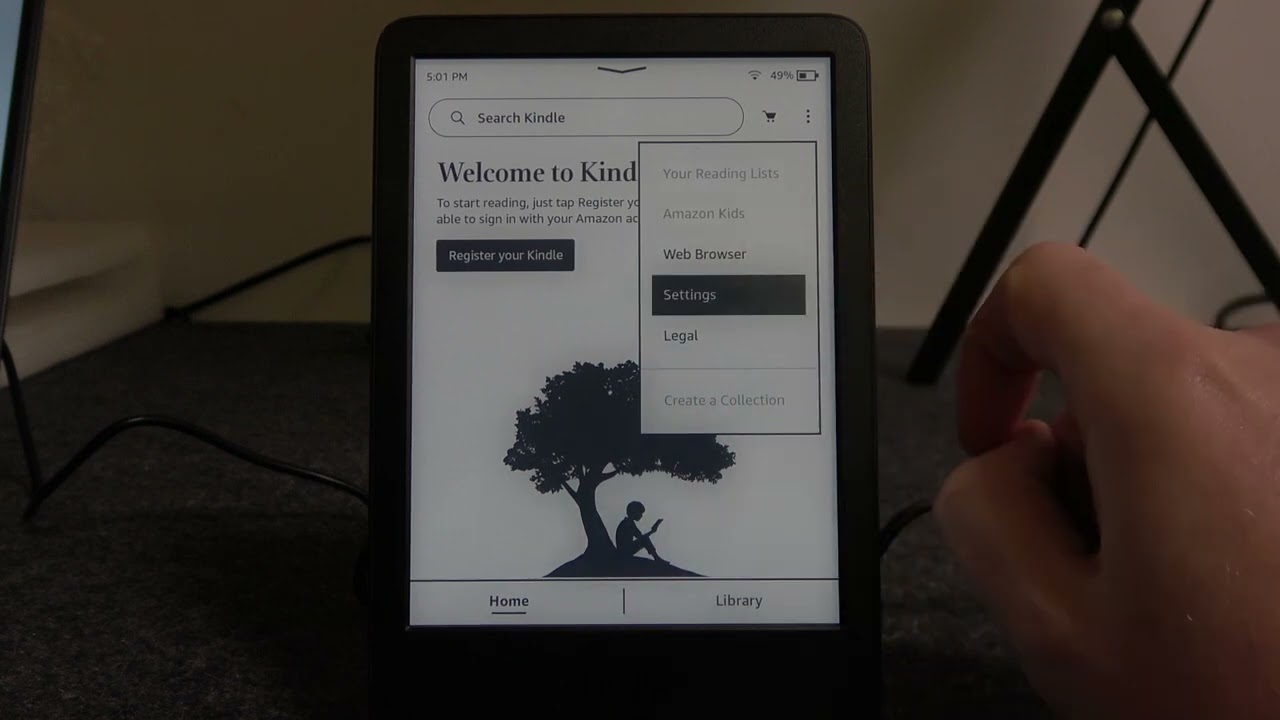 How to Change System Language on AMAZON Kindle Touch 11 | Language