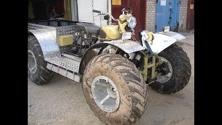 Еще Плавающий квадроцикл из &quot;Урала&quot; / Russian off-road quad bike from moto