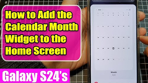 🗓️ Galaxy S24/S24+ Ultra: Add a Calendar to Your Home Screen in Seconds (Easy Tutorial)