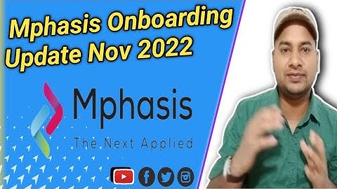 Mphasis Onboarding Update 2022 | @Vikasteach #mphasis #onboarding
