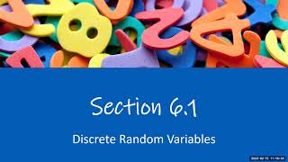 MAT-120: Section 6.1 (and a tiny bit of 6.2)