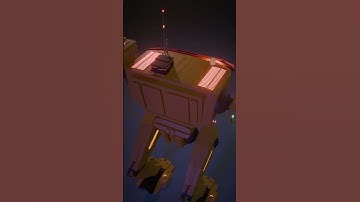 Blender Mech Render Test #blender #animation #davinciresolve #gamedev #cgi