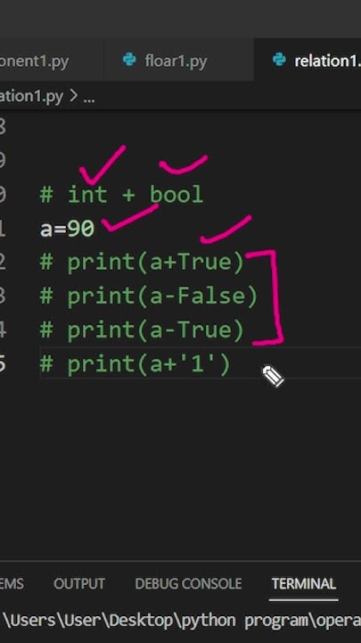 🔥🔥 how to concatenate int with bool in python #python #shorts # ...