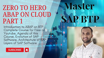 1. Introduction to ABAP on BTP Complete Course on YouTube, Agenda, Evolution of SAP Software