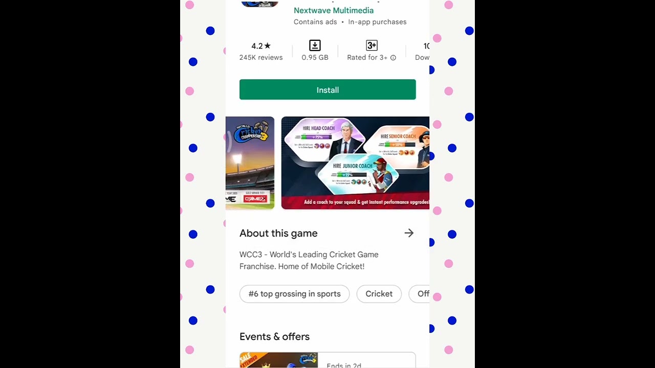 WCC 3 new update launched.Wcc 3 coach feature.Wcc 3 update 1.4.2.Saborno Gaming Android.