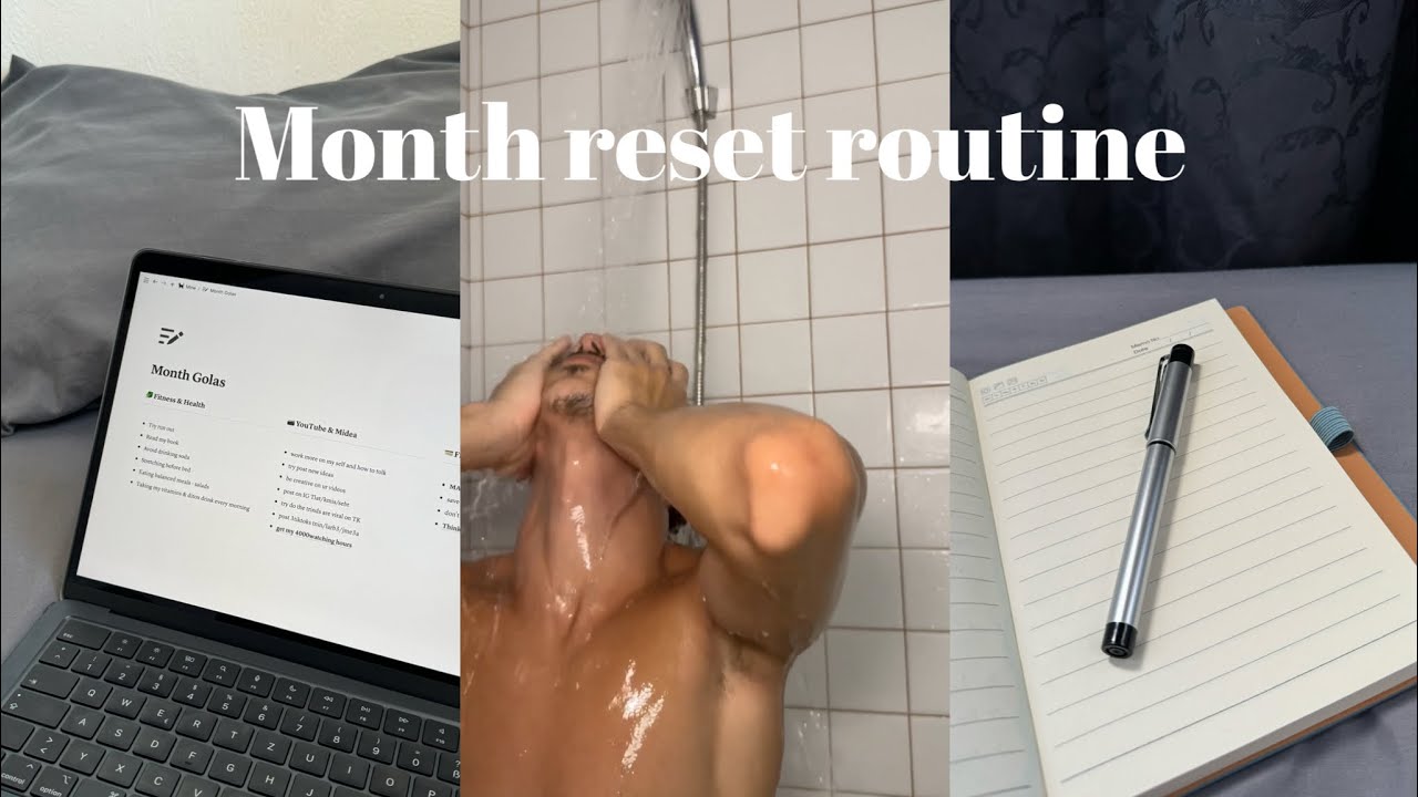 Month rest routine | Cleaning, setting goals, everything shower...
