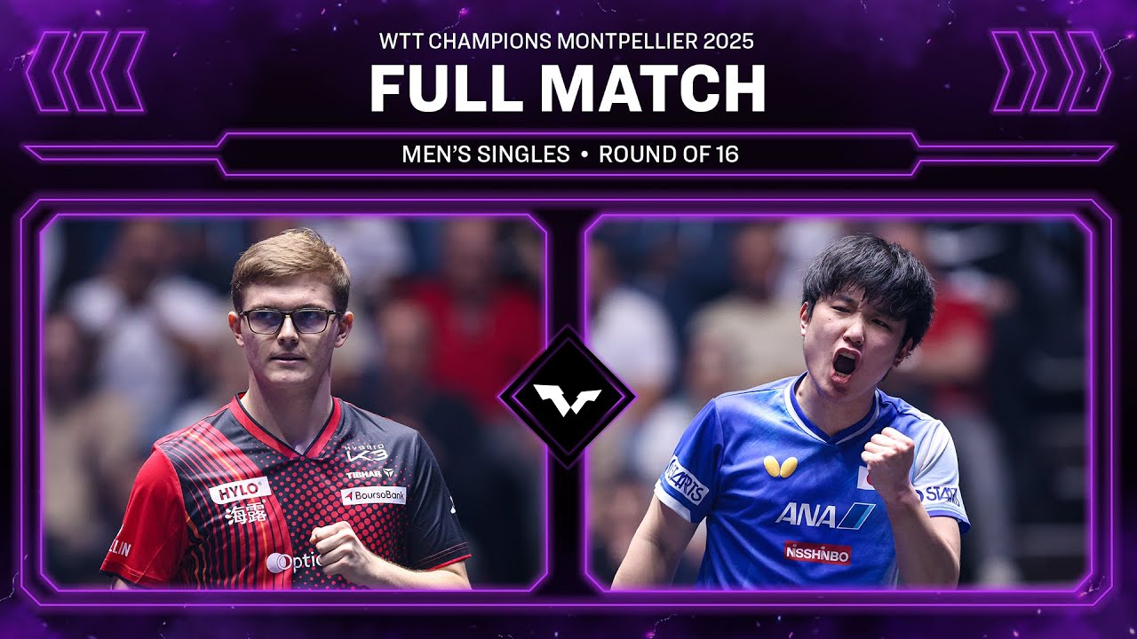 FULL MATCH | Alexis Lebrun vs Tomokazu Harimoto | MS R16 | #WTTMontpellier 2025