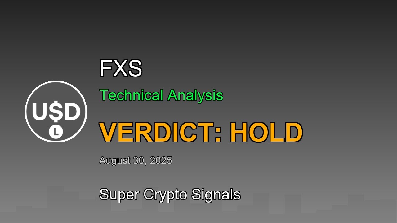 FXS (FXSUSDT) Signal | Buy or Sell | FXS Technical Analysis August 30, 2025
