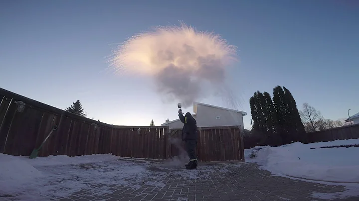 Hot Water freezes instantly during Polar Vortex (The Mpemba Effect)