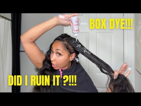 Everyone Says Don’t Use Box Dye… So I Tried It on My Crochet Hair