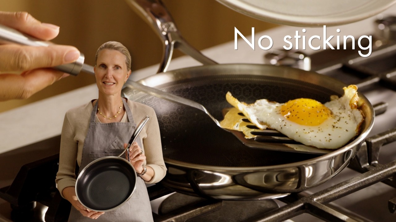 Video 1 for 8-inch, Ceramic Hybrid Frying Pan