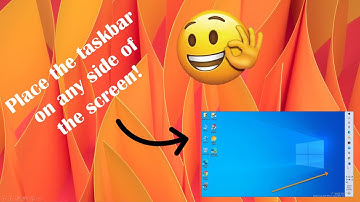 How to move the taskbar to all the sides of the screen in Windows 8 1