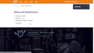 EQ Checkout - users, roles, and restrictions