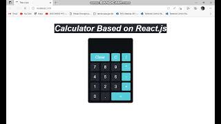 Simple Demo Calculator App | | Based on React.js