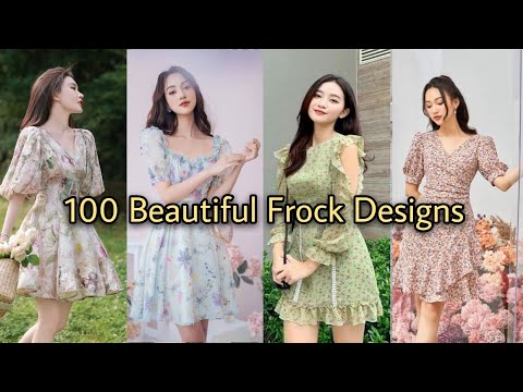 100 Most Beautiful Short Dresses Mini  Dresses & Knee Length Dresses | latest Korean Frock Designs