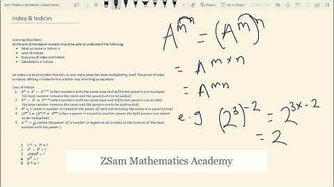 Mastering Index and Indices