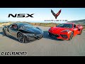 C8 CORVETTE VS ACURA NSX!