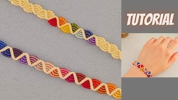 How to make macrame bracelet / reuse scrap threads / DIY for beginners