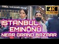 Istanbul 2021 Walking Tour near Grand Bazaar And Fake Market | 09 November |4k UHD 60fps