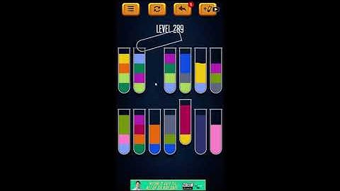 Water Sort Puzzle - Color Liquid Sorting Game Level 289 Solution