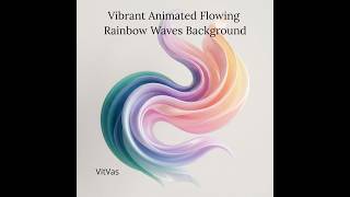 Vibrant Animated Flowing Rainbow Waves Background screenshot 2