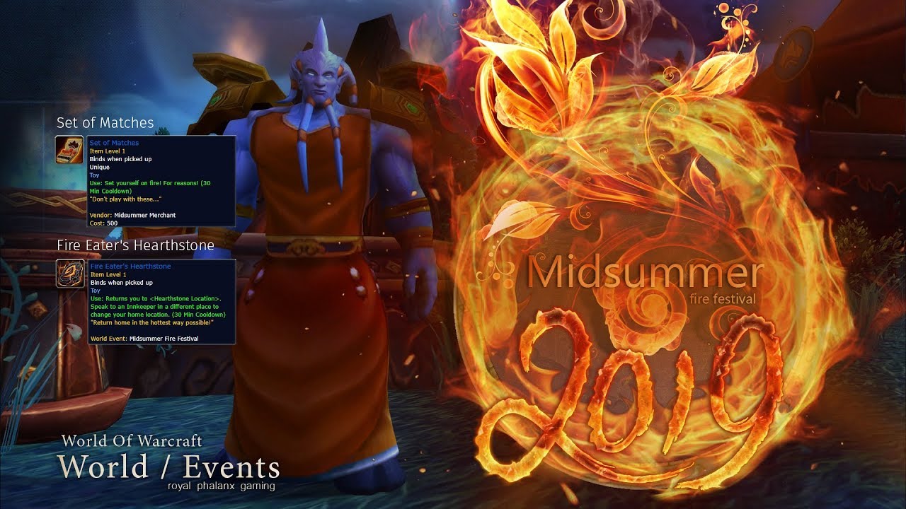 2019 Midsummer Fire Festival, Extinguishing and Flame Warden of Draenor  Achievement - YouTube