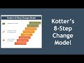 Kotters 8step change model explained