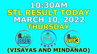 1030am Stl Result March 10 2022 thursday Visayas And Mindanao