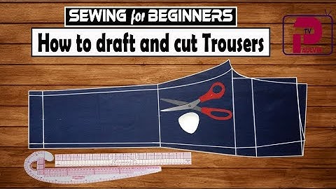 How to cut trousers for men and women | Easy pant cutting | Step by step tutorial | Front and back