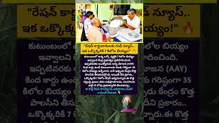 రేషన్‌లో భారీ మార్పు.. ఇక 35 కిలోలు కాదు, ఒక్కొక్కరికి 7 కిలోలు!#motivation #viralshorts