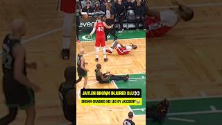 DJJ injured after Jaylen Brown collision😭