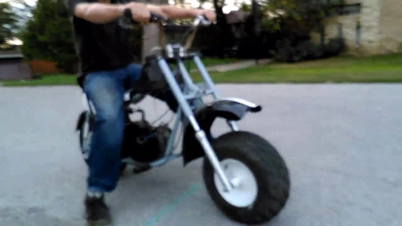 Upgraded Baja mini bike test drive YouTube
