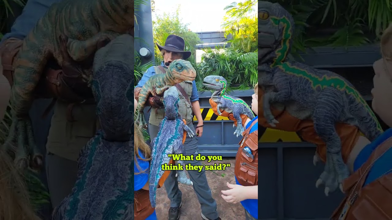 Bringing our baby raptors to Universal Orlando part 2 | Raptor Encounter in Jurassic World