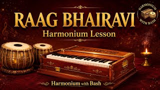 Raag Bhairavi Harmonium Lesson | Learn Bhairavi on Harmonium Step by Step