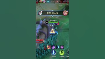Aamon with 1 hit delete double kill vs Layla and Floryn #mobilelegends #mlbb #shortvideo #shorts