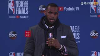 LeBron James On Cavs Went down 0-2 ： I Will Never Give Up My Team！