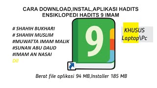 [ TUTORIAL ] CARA MENGINSTAL APLIKASI HADITS 9 IMAM DI LAPTOP screenshot 3