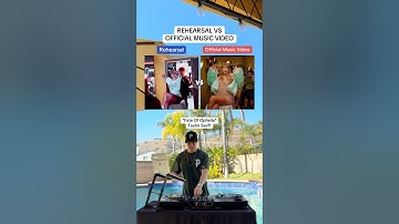 Behind the scenes of “Fate Of Ophelia” by Taylor Swift 😳 (Rehearsal vs Official Music Video)