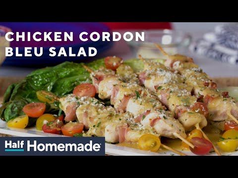Chicken Cordon Bleu Salad Recipe | Half Homemade