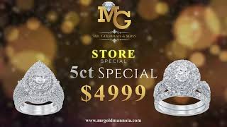 Summer Special is here at Mr Goldman &amp; Sons Baton Rouge.  Offering 5 ct Diamond Rings only $4999.00