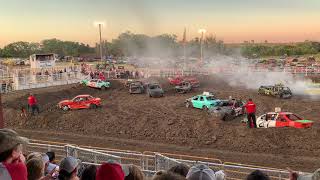 2020 Stockville, NE Demolition Derby Old School Heat 1