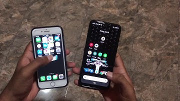 Mi A3 vs iPhone 7 under display fingerprint speed test