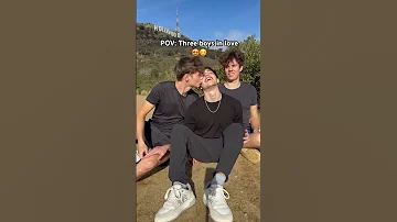 Three Boys In Love Boys Love Couple Happiness 