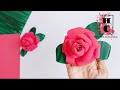 Beautiful realistic rose using fomic sheet || Fomic sheet rose || DIY
