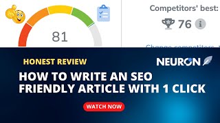 1-Click SEO Magic: Crafting Articles That Rank on Google | NeuronWriter Review