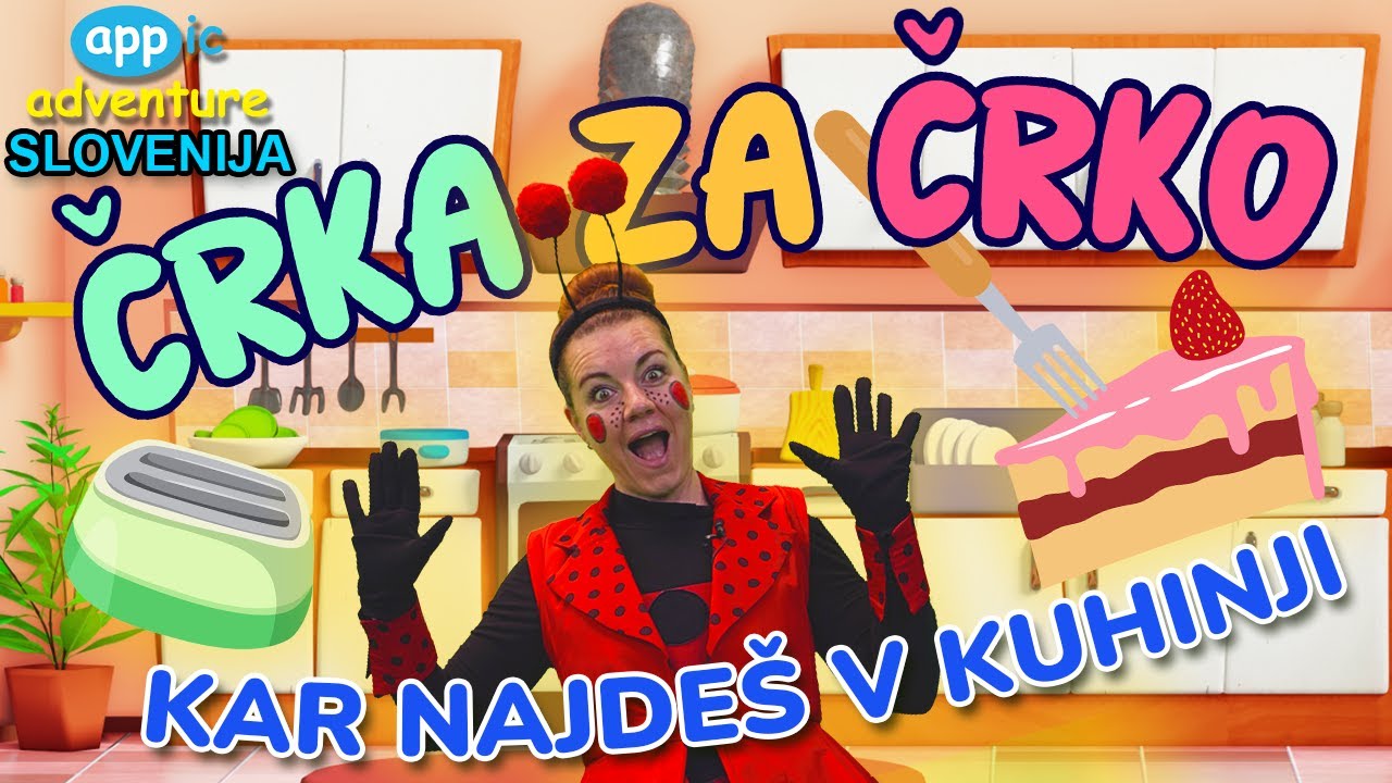 Črka za črko - Kar najdeš v kuhinji | Učimo se abecedo  | Učimo se črke |  Učimo se pisati