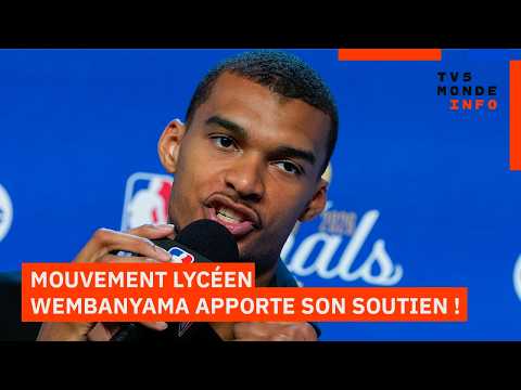 Mobilisation lycéenne : Wembanyama apporte son soutien aux jeunes