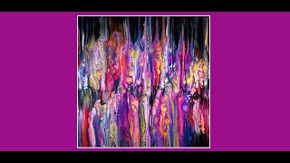 #8333  Seriously Awesome Swipe Contemporary Art Fluid Acrylics 10.15.2021intuitive art