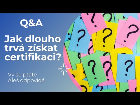 Video: Jak Získat Certifikaci